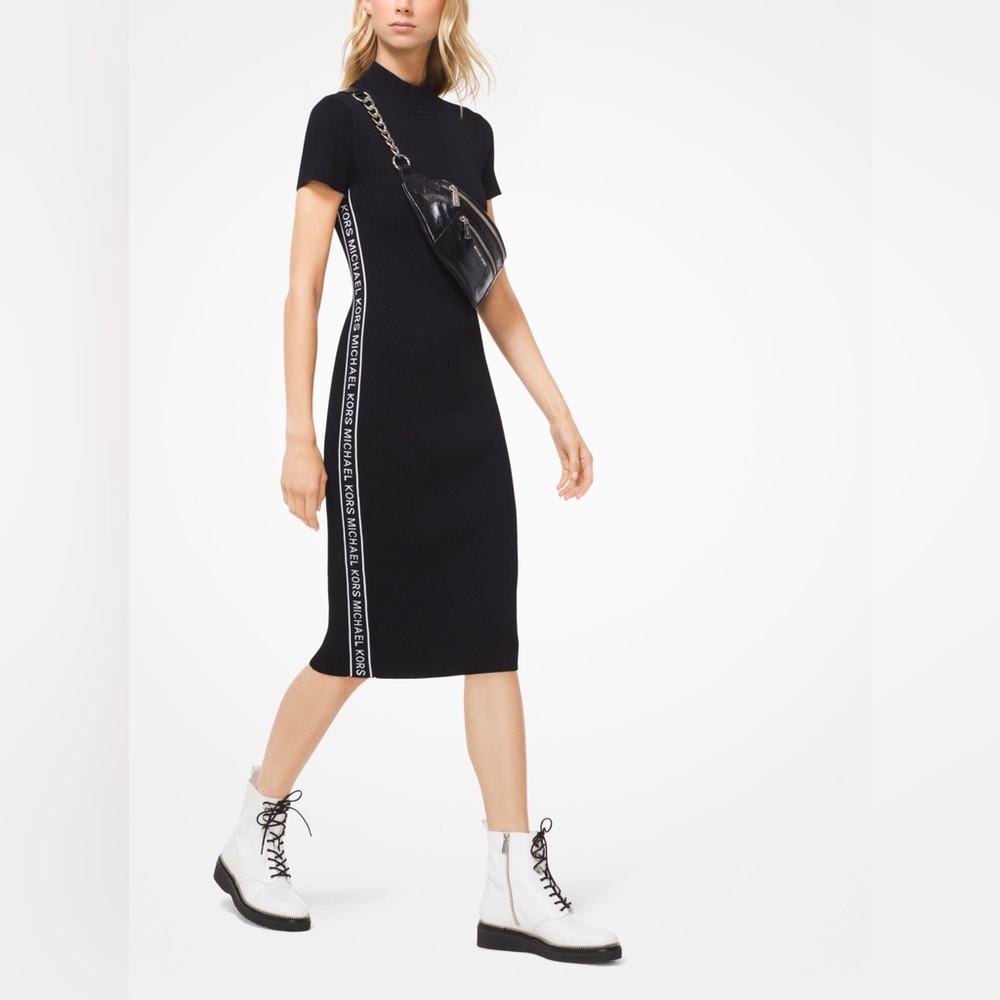Michael Michael Kors Logo Knit Dress